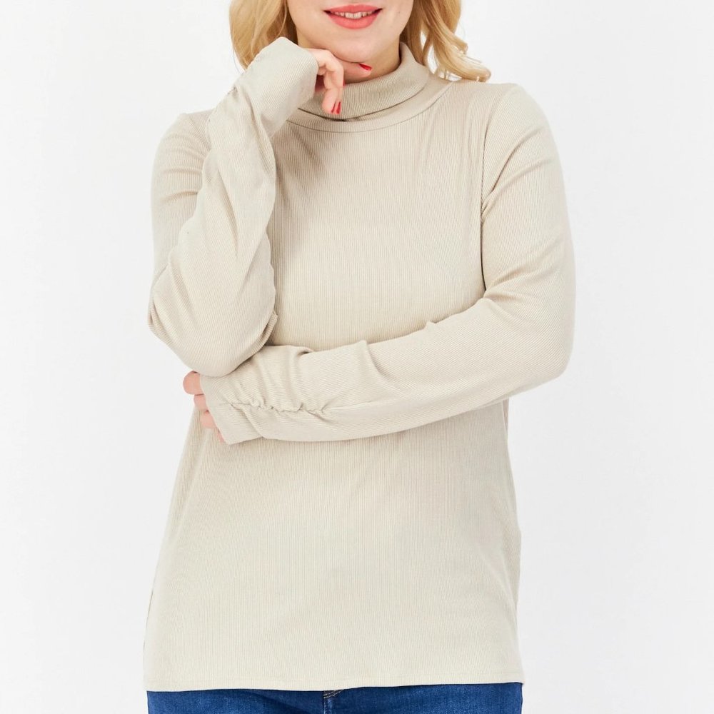 NWT Stitch Fix 41 Hawthorn Long Sleeve Turtleneck Textured Top Size Small S NEW